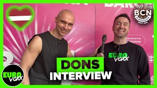 🇱🇻 DONS - &#39;HOLLOW&#39; (INTERVIEW) @ Barcelona Eurovision Party 2024 // Latvia Eurovision 2024