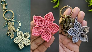 Tutorial- DIY Handmade Macrame Flower Keychain 🌼 Profile