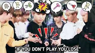 BTS SOLVE EVERY PROBLEM through playing rock paper scissors game
