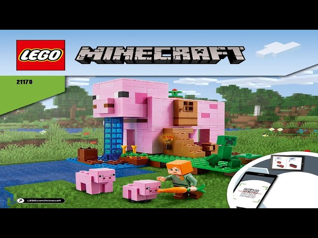 Lego Minecraft The Pig House (21170) 100% Complete No Instructions (use  online)