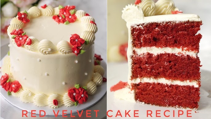 Alphabet Red Velvet Cake  Alphabet Cake Decorating Tutorial 