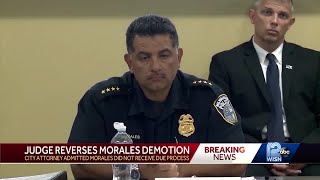 Judge rules for Morales in firing