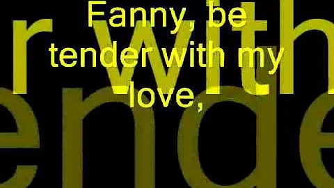 Bee Gees - Fanny (Be Tender With My Love) (Lyrics)