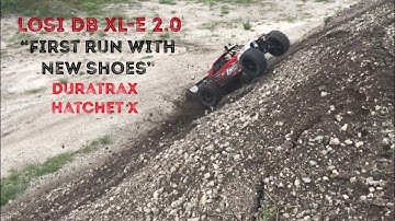 Losi DB xl-e 2.0 “First Run with New Shoes” Duratrax Hatchet X’s at the Gravel Pit