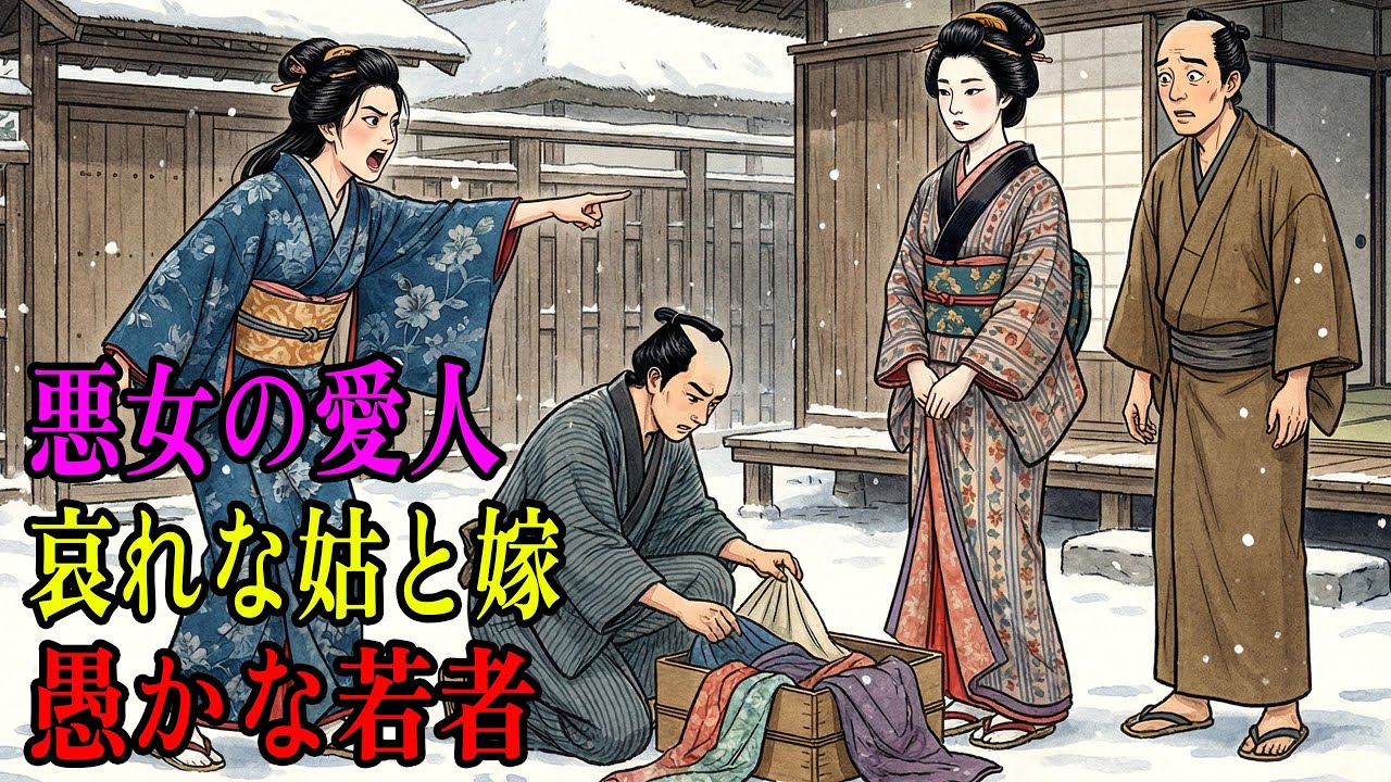 追い出された嫁が姑を守り抜き悪女の正体を暴いて逆転する話｜民話｜江戸時代｜江戸朗読｜昔話