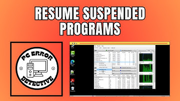 How To Resume Suspended Programs On Windows 10/11 - Quick Tutorial