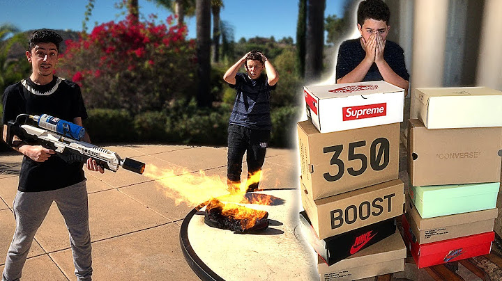 Destroying a Kids ONLY Pair of Shoes & Surprising Him w/ 10 NEW PAIRS!!