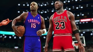 NBA 2K17 - Michael Jordan vs Vince Carter (LEGENDARY DUNK CONTEST!!)