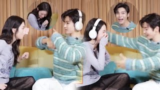 Hou Minghao and Zhou Ye wear headphones to guess words, Hou Minghao strongly confesses Zhou Ye!