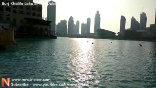 Burj Khalifa Lake at The Dubai Mall | Burj Khalifa Fountain Lake | Burjkhalifa Lake Blue Water