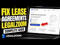 How to Fix Lease Agreements with LegalZoom - Complete Guide