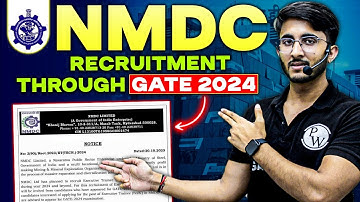 NMDC Recruitment Through GATE 2024 | GATE Wallah