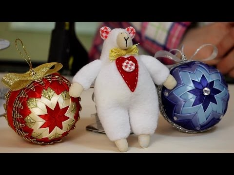Новогодний шар в технике "Артишок"