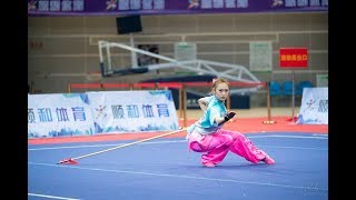 Women's Qiangshu 女子枪术 第11名 江苏队 王雅雯 8.94分 jiang su wang ya wen