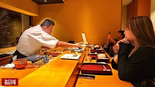 Great sushi restaurant in Fukuoka/eel/sea bream/yellow