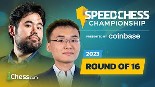 Watch Hikaru v Yu Yangyi | Speed Chess Championship 2023 Presented by Coinbase Rd 1