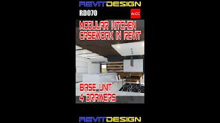 Revit Casework Base Unit 4 Drawers