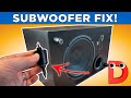 Don't drag your subwoofer! I Fix for broken off subwoofer feet