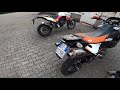 Ktm 990 adventure vs yamaha tenere 700  akrapovic sound comparison