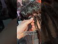 #dreads su capello riccio con estensione naturale.