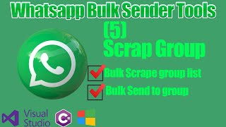 Whatsapp Bulk Sender Tools(5)---Bulk Scrape Groups and Send Message  #whatsappbot screenshot 5