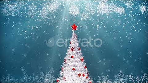 Christmas Tree Glowing 4K | Motion Graphics - Envato elements