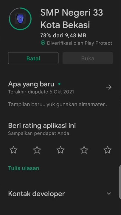 SMP Negeri 33 Kota Bekasi On PLAYSTORE