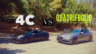 Alfa Romeo 4C vs 500hp Giulia Quadrifoglio?