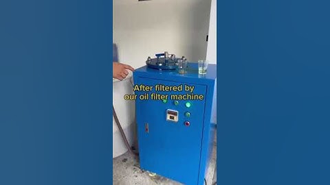 Professional waste industrial oil filter machine