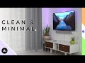 DIY MINIMALIST TV SETUP | Mounting a Tv, a Sound Bar With No Visible Cables