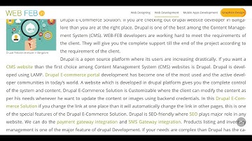 Drupal website development | drupal website developer in bangalore