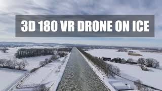 3D 180VR Drone Relaxation on ICE Levern on Ice Ultra Low Flight on Ice Relaxed House Music