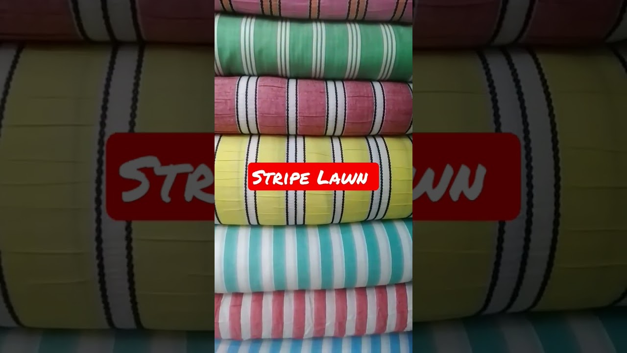 shemray Lawn Fabric in stripe Design by waris khan Fabrics WhatsApp.+923213478431