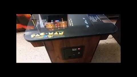 Pacman cocktail game with Ms Pacman Speed up CPU board