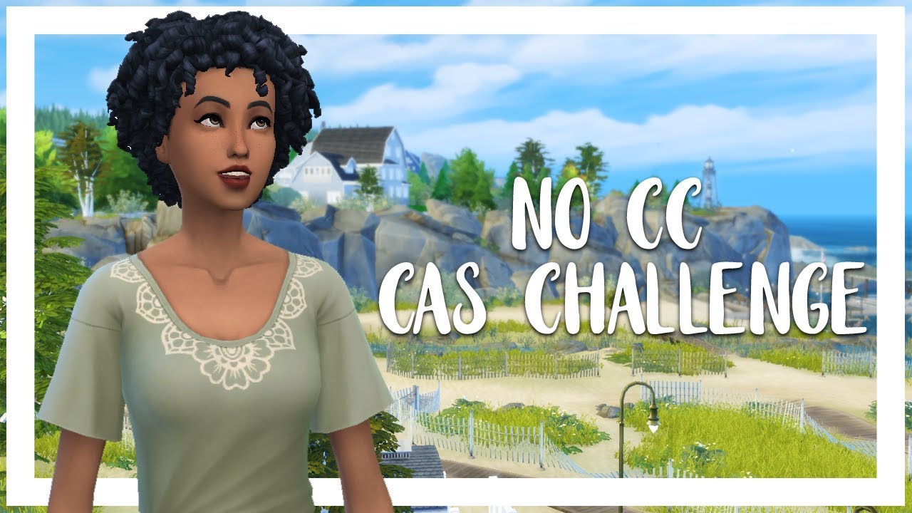 NO CC CAS CHALLENGE | The Sims 4: Create a Sim - YouTube