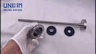 UNIKIM High Quality Table Wall Mounted Glass Railing Standoff With Screws Hardware