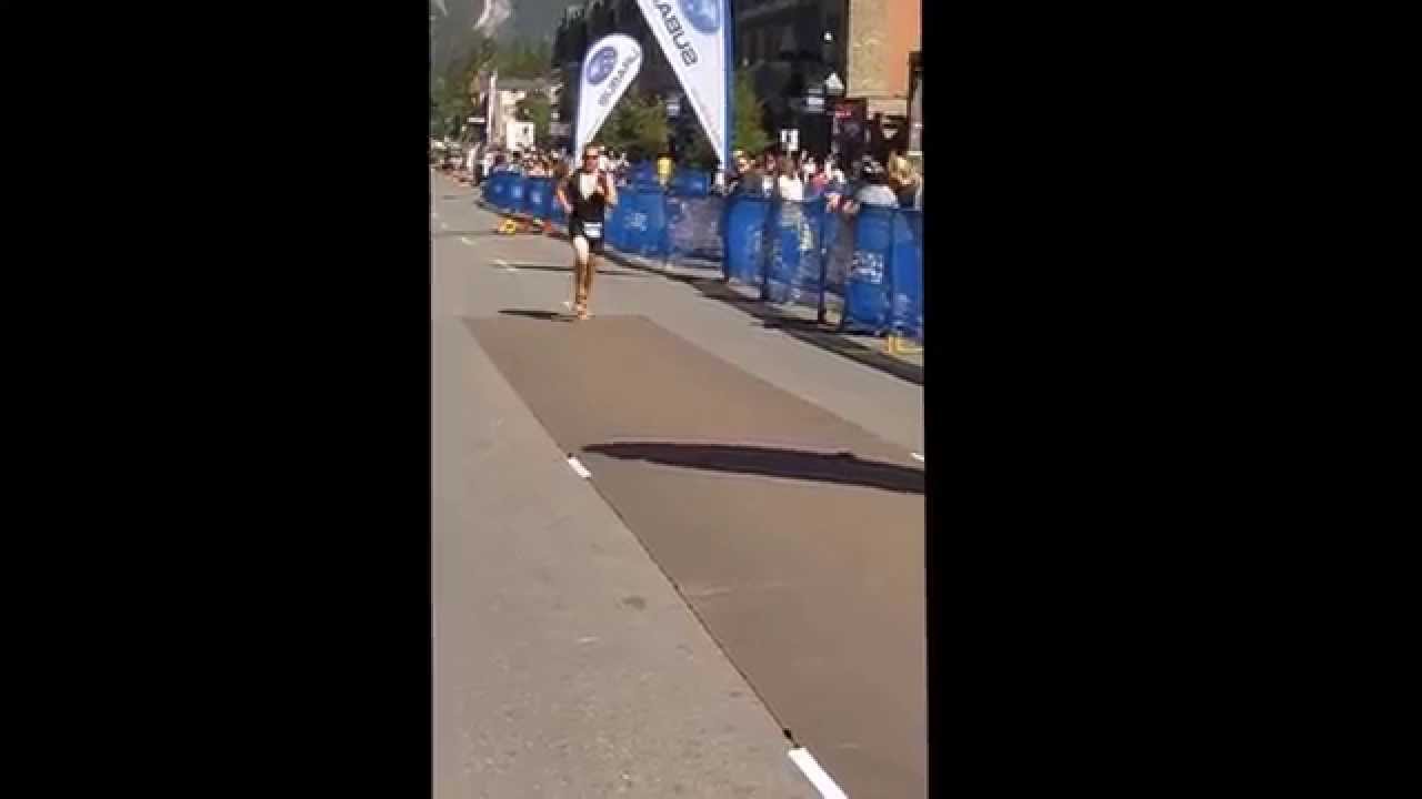 2014 Suburu Banff Triathlon Finish