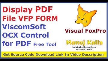 vfp pdf file in form | display pdf file in vfp | open pdf file vfp form | viscomsoft pdf viewer vfp