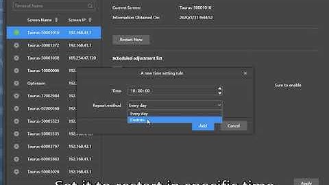 Novastar Taurus Operation Guide Video  Restart device ViPlex Express