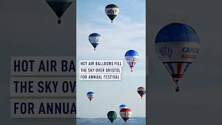 Hot air balloons fill the sky over Bristol for annual festival