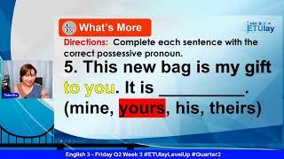 English 3  - Tuesday Q2 Week 4 #ETUlayLevelUp