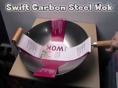 Swift Spice Wok aus Carbonstahl, 34 c, dickwandig