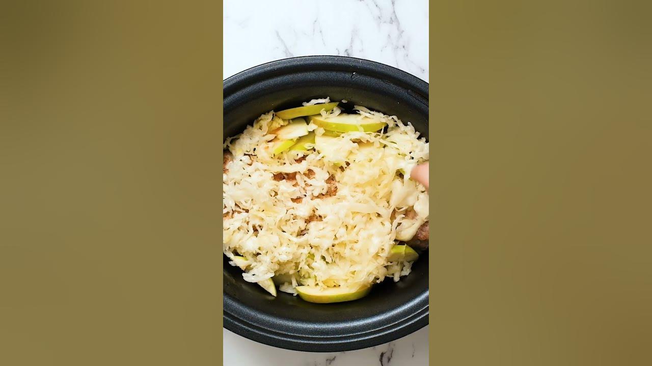 Crockpot Pork and Souerkraut New Year's Day Recipe shorts YouTube