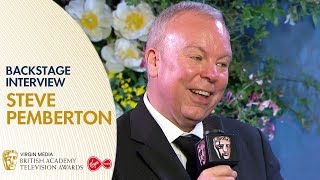 Steve Pemberton Reacts Backstage After His BAFTA Win | BAFTA TV Awards 2019