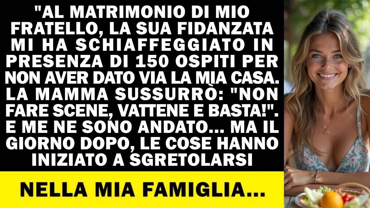 Il momento in cui mia cognata mi ha schiaffeggiato davanti a duecento invitati al suo matrimonio, mia madre si è chinata verso di me e ha sussurrato: "Non fare scenate. Vai via in silenzio." Ero...