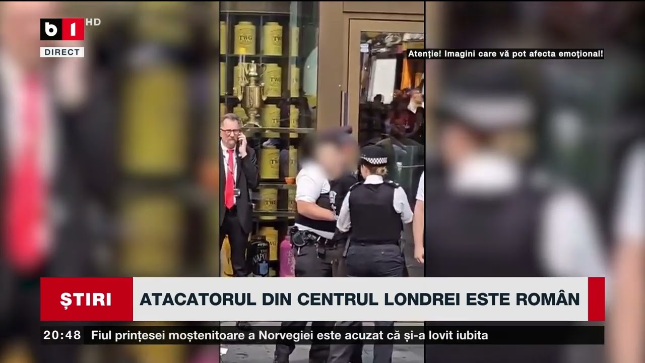 NOI DETALII ÎN ATACUL DIN CENTRUL LONDREI_Știri B1TV_13 aug. 2024