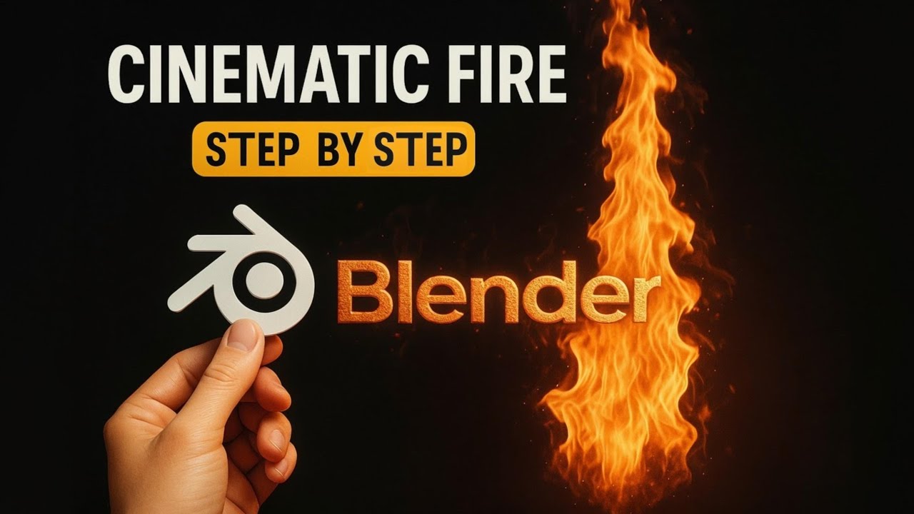 Cinematic Fire Tutorial in Blender - Step by step