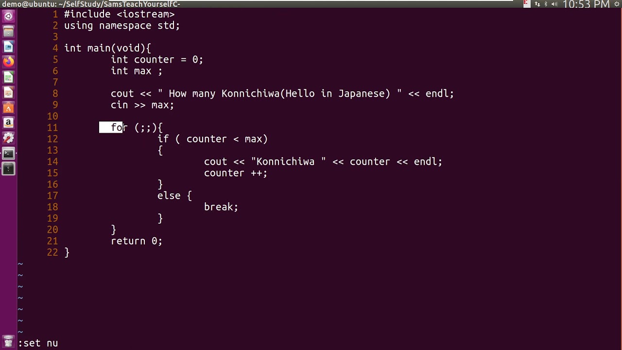 C++ | Empty For Loop Statement - YouTube