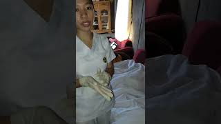 dressing and undressing a patient