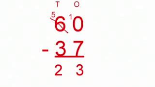 Subtraction Sum With Internal Zeros